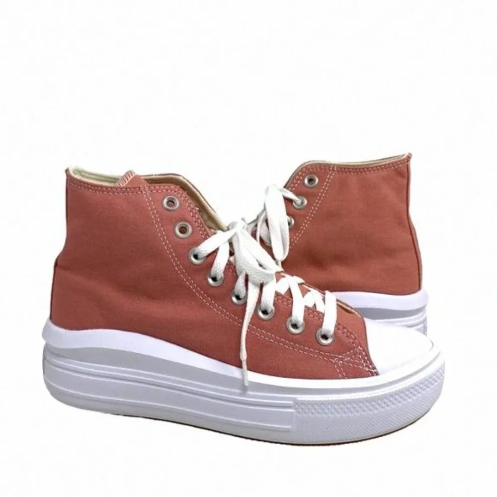 Converse Chuck Taylor Move Platform Sneakers Ritual Rose A06136C Women Canvas Hi